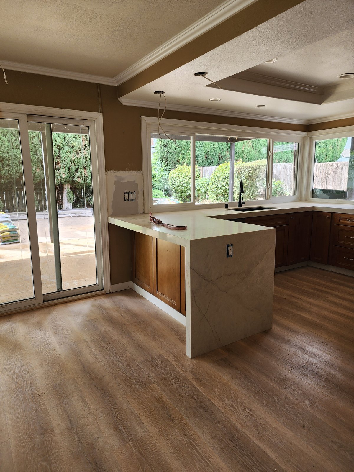 Kitchen before staging