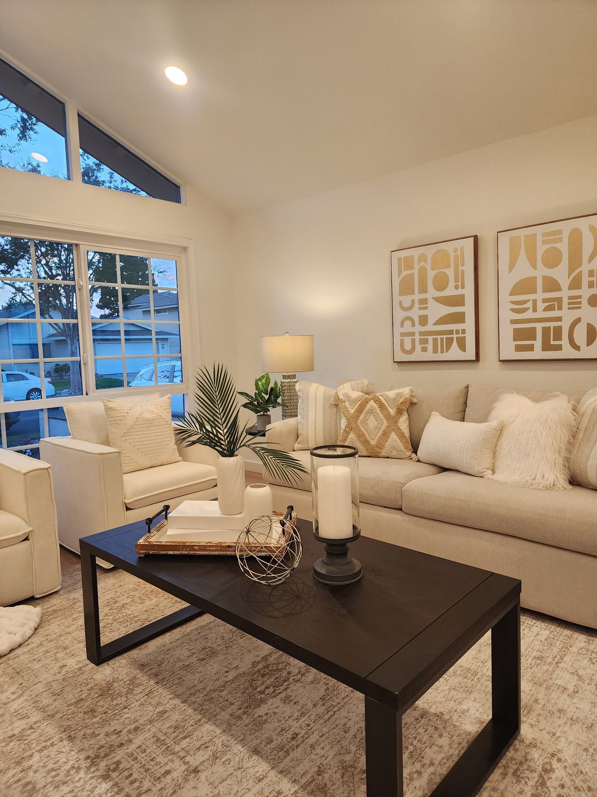 Living Room after staging